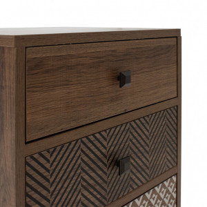 Noptiera Boho Walnut 40x40x59 cm - Img 6