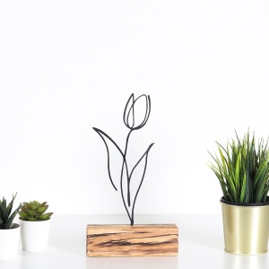 Obiect decorativ M-036 Negru 17x30x3.5 cm - Img 2