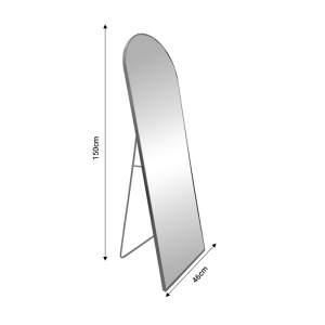 Oglinda cu picior Lorens Pako World Negru 46x2.5x150 cm - Img 2
