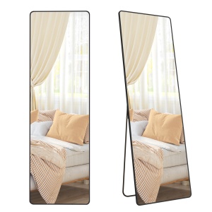 Oglinda de podea Negru Songmics 160x50x1.3 cm - Img 6