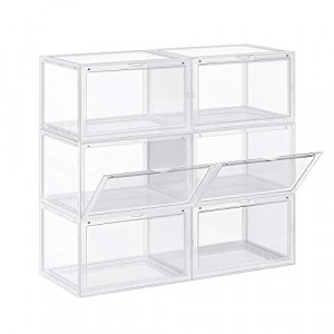 Pantofar din plastic, Songmics, Alb, 36x28x22 cm - Img 2