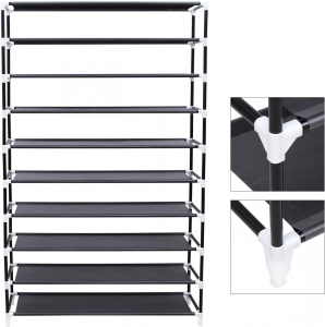 Pantofar, Songmics, Negru, 100x28x162 cm - Img 3