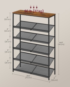 Pantofar Vasagle Maro 76x28x114 cm - Img 6