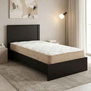 Pat cu saltea, Athos Sleepy, Pako, Wenge 99x197.5x96 cm