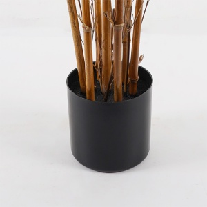 Planta decorativa Rhapis Palm Verde 60x60x120 cm - Img 3