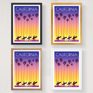 Poster A4 California Multicolor 21x29.7 cm - Img 2