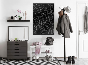 Poster - Scattered Letters, cu Ramă neagră, 30x45 cm - Img 2