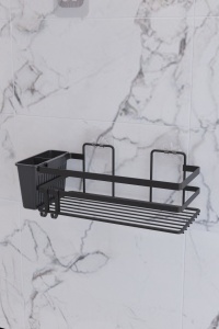Raft baie SB007K Negru 27.5x8.5x8.5 cm - Img 3