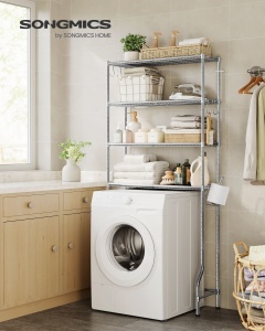 Raft baie WC Songmics Gri 83x30x179 cm - Img 2