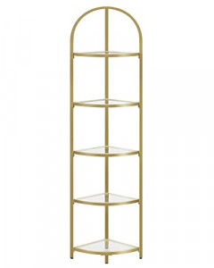Raft de colt, Vasagle, Auriu, 29.5x29.5x 163.2 cm - Img 2