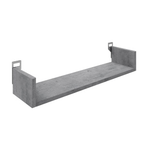 Raft de perete Derva, Pako World, Gri ciment, 60x15x10 cm