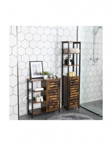 Raft depozitare, Vasagle, Maro Rustic, LSC37BX, 37 x 30 x 167 cm - Img 7