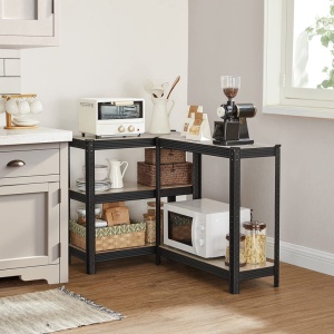 Raft Songmics, 5 rafturi, 30 x 75 x 150 cm, Black, GLR030B11 - Img 8