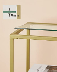 Raft, Vasagle, Auriu, 100x35x80 cm - Img 5