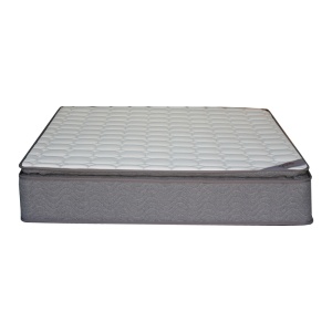Saltea cu plasa de arcuri cu o singura fata 18 cm Perfecto Pako World Alb 150x200x20 cm - Img 3