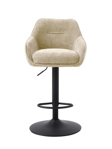 Scaun bar AVOLA SELECT, Bej, 53x96-110x51 cm - Img 4