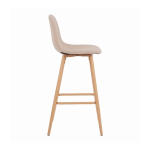 Scaun bar Bella, Bej, 41.5x49x98 cm - Img 3