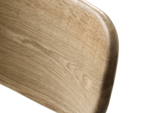 Scaun bar ELIM, Alb, 54x93x49 cm - Img 3