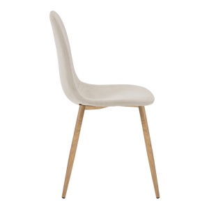 Scaun Bella, Bej/Natural, 44x55x85 cm - Img 3