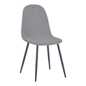 Scaun Bella, Gri/Negru, 44x55x85 cm