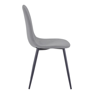 Scaun Bella, Gri/Negru, 44x55x85 cm - Img 3