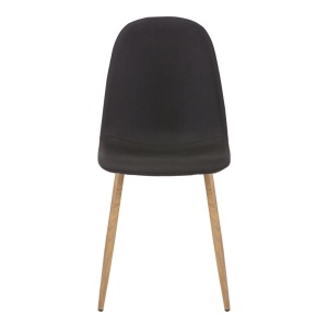 Scaun Bella tesatura antracit picioare din metal natural 43x52x88 cm - Img 4