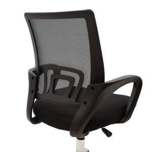 Scaun birou Berto, Negru, 60x48x85 cm - Img 7