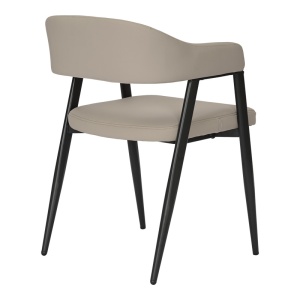 Scaun cu brate Sezan Gri deschis 56x55x78 cm - Img 3