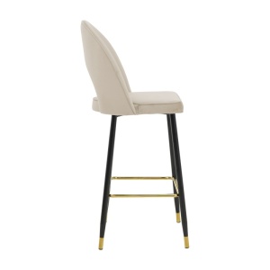 Scaun de bar Casenio Pako Bej 48x50x107 cm - Img 3