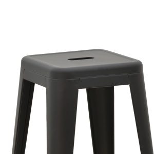 Scaun de bar de grădină Utopia Negru 42x42x76 cm - Img 2