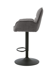 Scaun de bar MARILLA SELECT, Gri inchis, 53x99-114x52 cm - Img 2