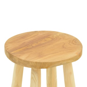 Scaun de bar Nusiwo Natural 35x35x70 cm - Img 4