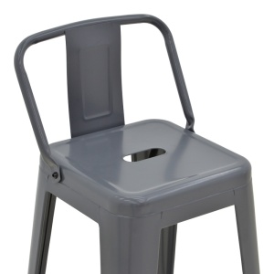 Scaun de bar Utopia Gri 42x42x97 cm - Img 7
