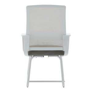 Scaun de birou, Palma, Alb, 52x46x94 cm - Img 5