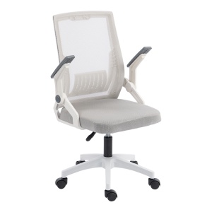 Scaun de birou, Penza, Alb, 58x48x102 cm - Img 3