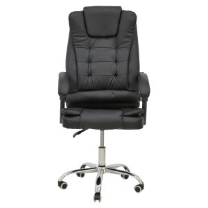 Scaun de birou Toronsi negru piele ecologica PU 60x68x128 cm - Img 4