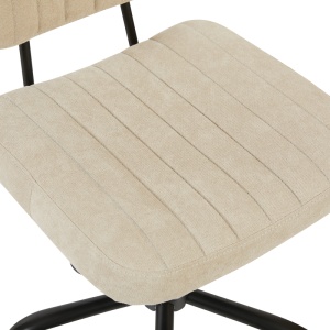 Scaun de birou, Warra, Bej, 50x52x86 cm - Img 7