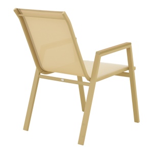 Scaun de gradina Stivuibil, Azelie, Bej, 75x56x88 cm - Img 3