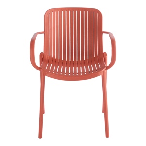 Scaun de gradina Stivuibil, Teragi, Terracotta, 57x59x82 cm - Img 5