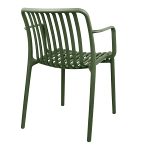 Scaun de gradina, Zoi, Verde inchis, 55.5x57.5x79 cm - Img 3