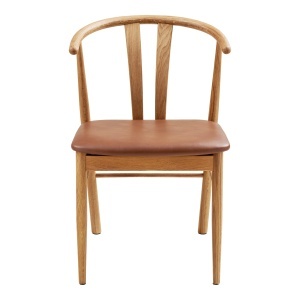 Scaun dining Artenara, Natural/Maro, 56x51x77 cm - Img 4