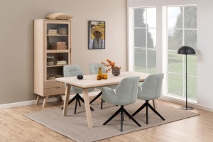 Scaun dining Aura V1, Gri, 91x60.5x58.5 cm
