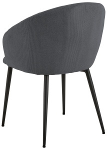 Scaun dining Daniella, Gri, 80x62x57 cm - Img 4