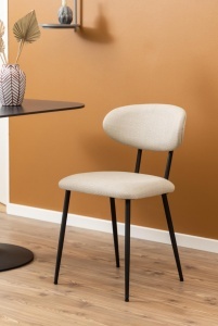 Scaun dining Denise, Bej, 78.5x43.5x53 cm - Img 2