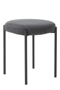 Scaun dining fara spatar PELICAN, Negru, 44x48x44 cm - Img 4