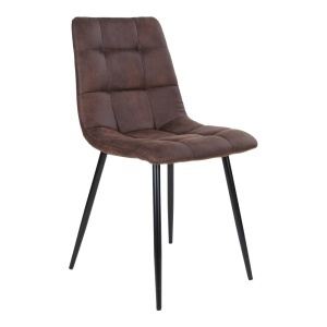 Scaun dining Middelfart, Maro inchis, 55x44x86 cm - Img 5