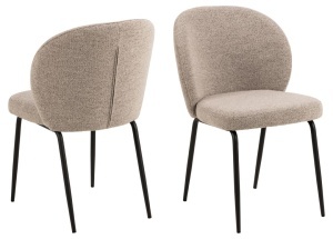 Scaun dining Patricia V1, Bej, 82x52x57.5 cm - Img 4