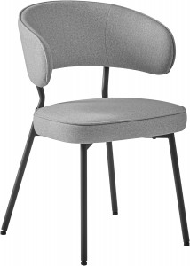 Scaun dinings, Vasagle, Gri deschis, 54x52x82 cm - Img 2