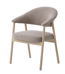 Scaun ELK, Stejar deschis, 63x81x63 cm - Img 2