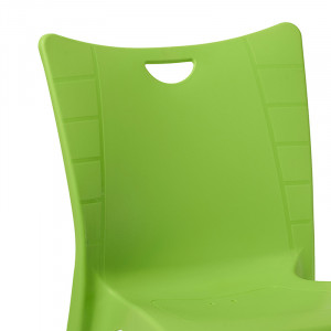 Scaun exterior Crafted plastic culoare verde, picior de aluminiu - Img 2